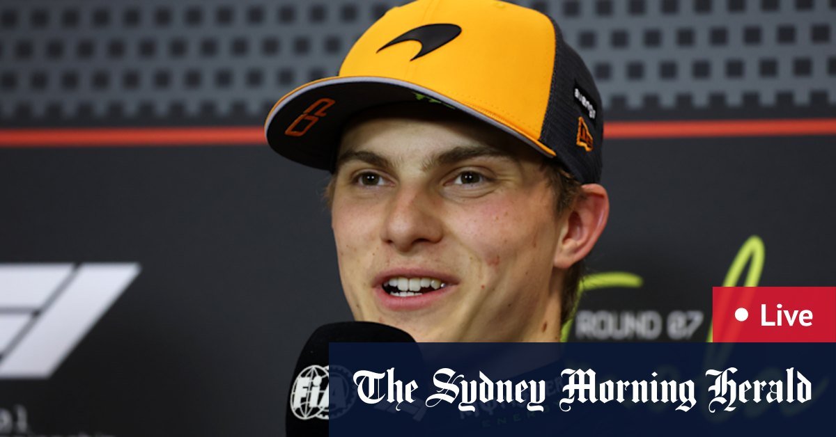 Oscar pasters seems to make four in a row for mclaren; F1 Word results, time, blonder and map, track; Formula 1; Ferrari; Max dirappen; Lando nulris; Lewis hamilton