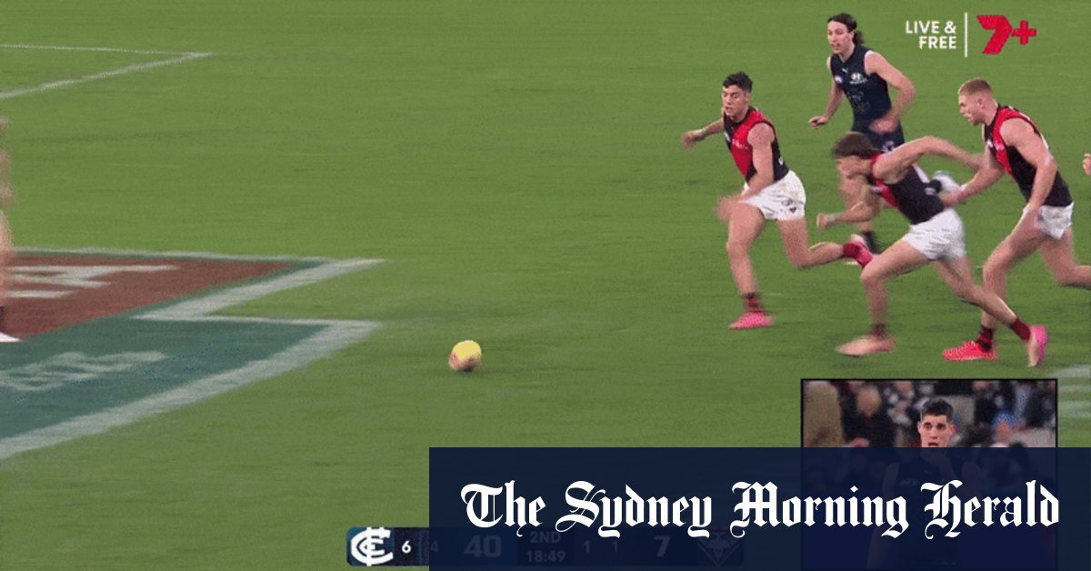Michael Voss has convicted the bump in front of Sam Durham on Adam Cerra