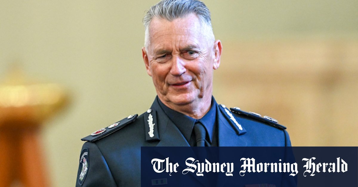 Victoria Police boss crafted a grid on his first day - by recruits