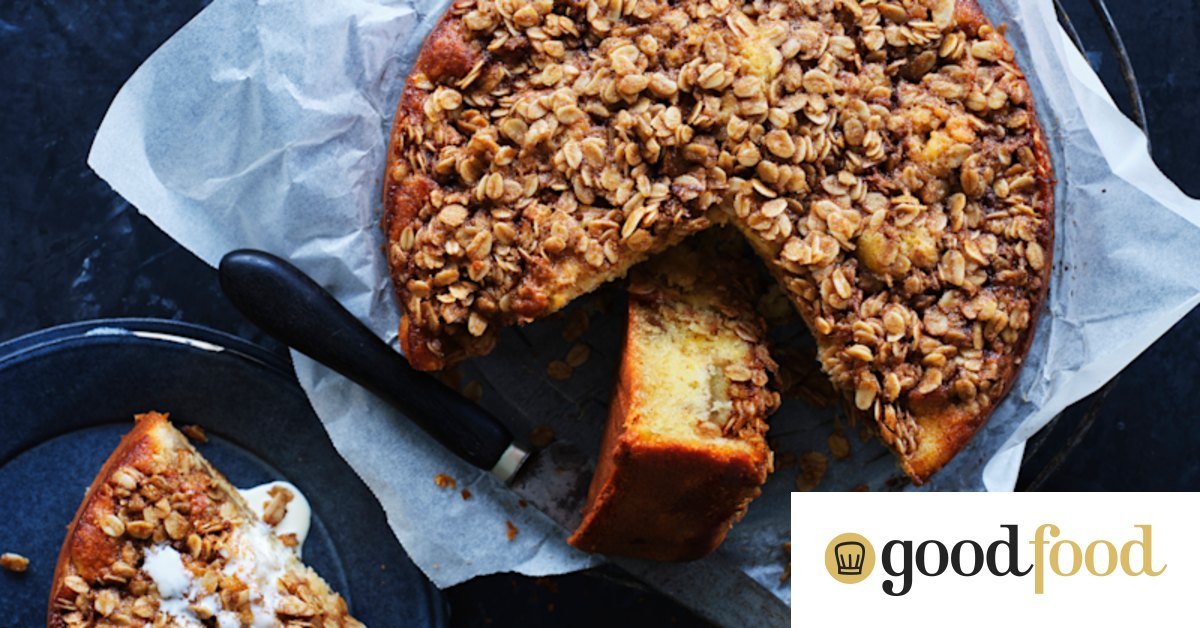 Simple Apple Recipe Cake with Maple Oat Crisp