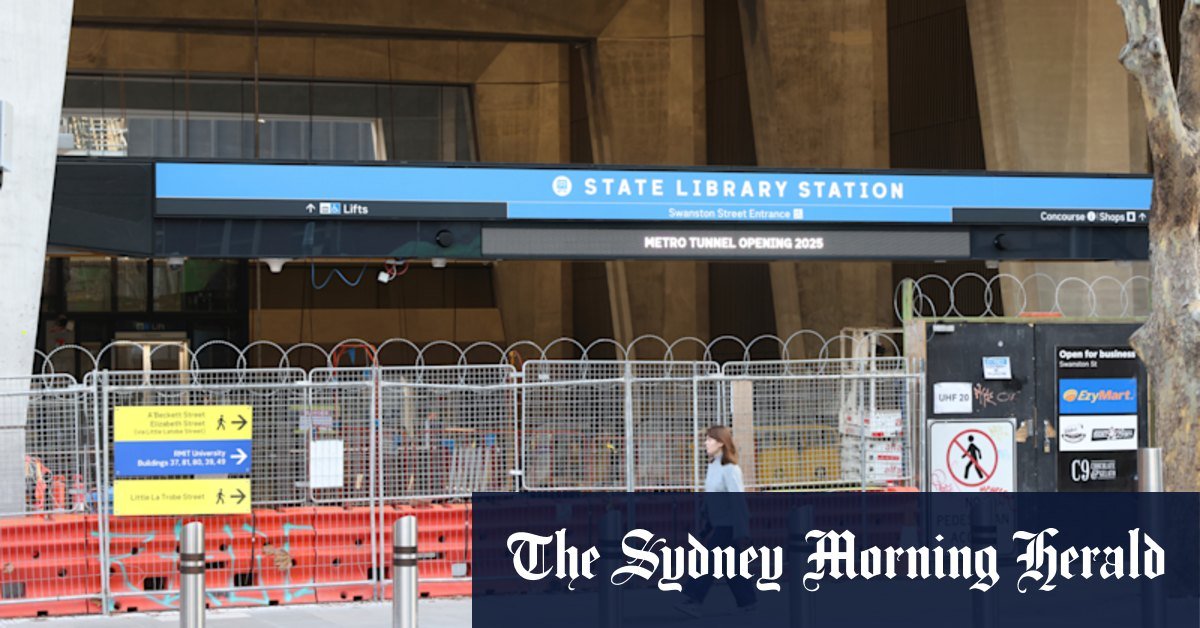 Metro tunnel was meant to open tomorrow, but services are still months