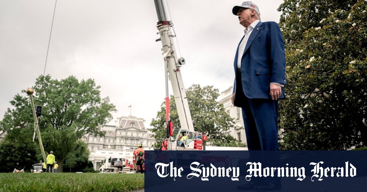 Crane Granner operator wakes, see Donald Trump - then DOZES OFF again