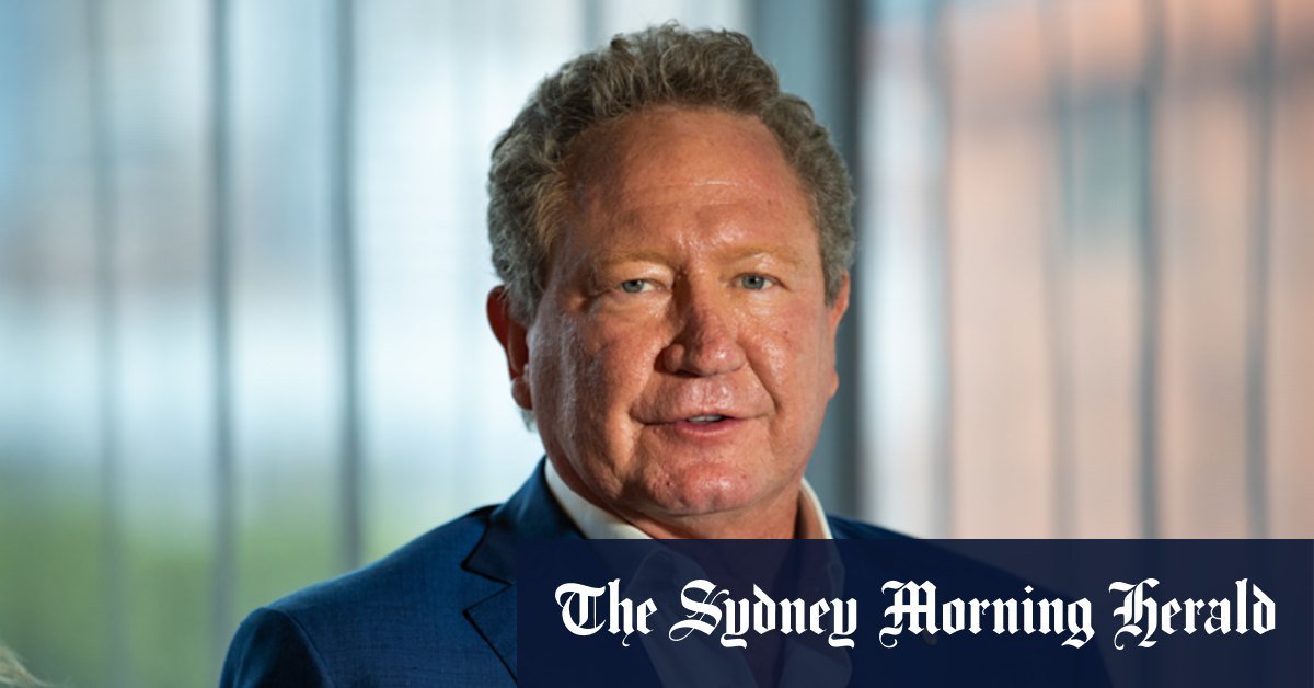 Australia and Andrew "Twiggy" forces "to play a key role on the protection of the ocean, sustainable fishing