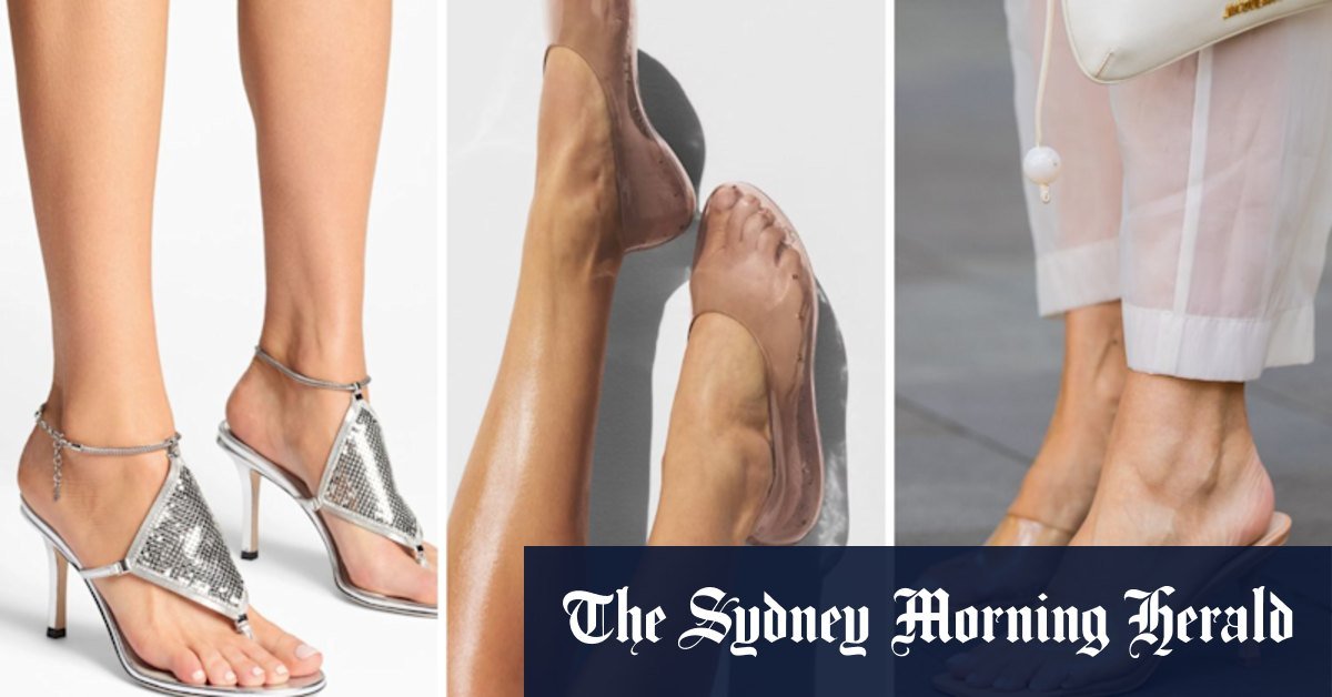 The return of jelly shoes and glitter flames