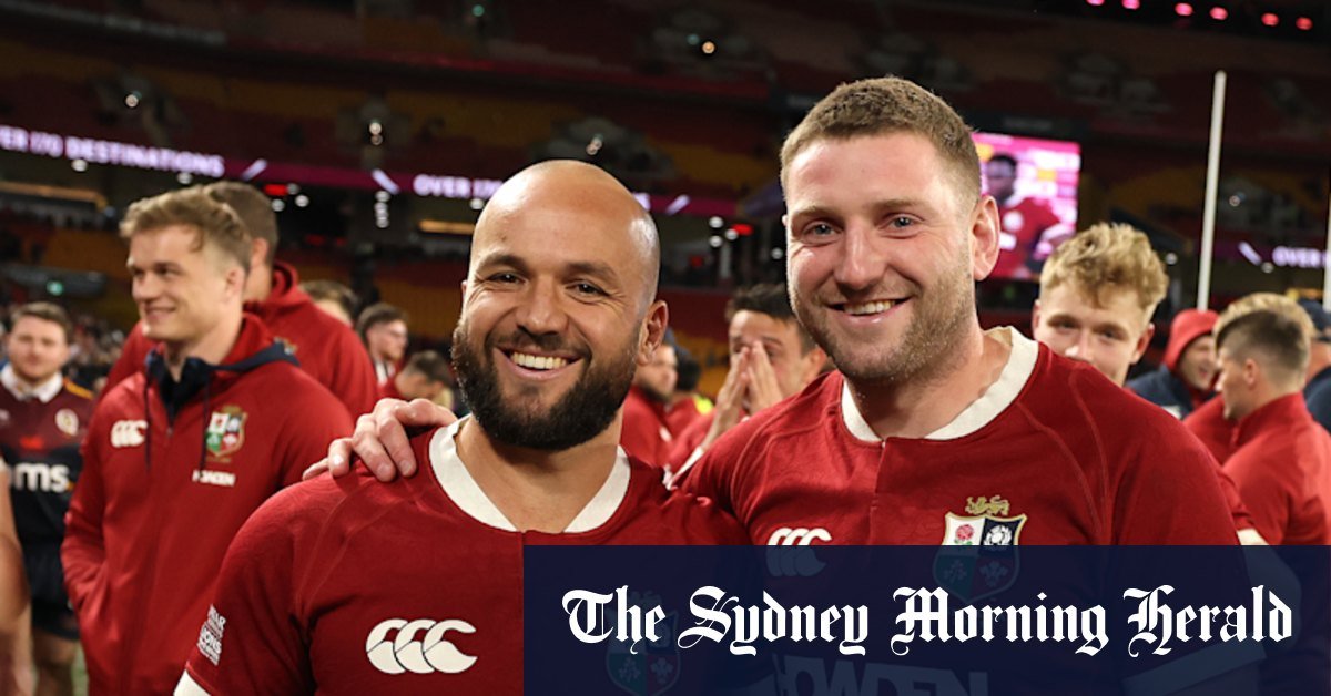 Fantastic Stepham and George Gregan Praof of Lions Finn Russell and Jamison Gibson-Park